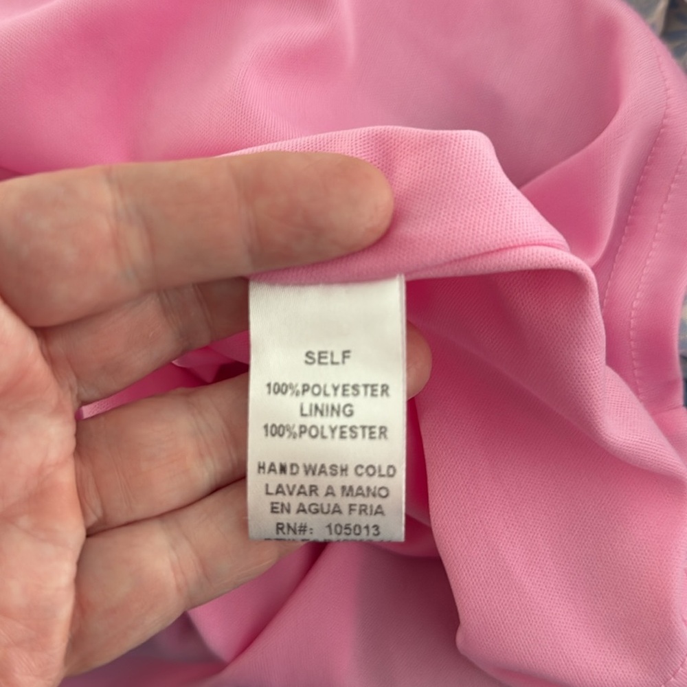 Emily Wonder Pink Abstract Babydoll Dress S | NWT Oversized Lined Feminine‎ - Picture 8 of 9